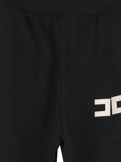Elisabetta Franchi Logo-detail Tracksuit Bottoms In Black