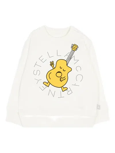 Stella Mccartney Guitar-graphic Sweatshirt In White