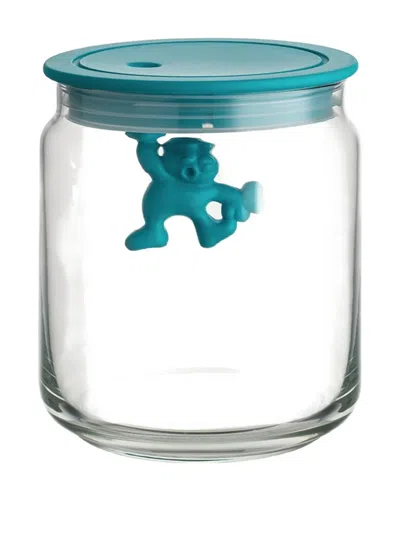 Alessi Figure Jars (set Of Three) In Green