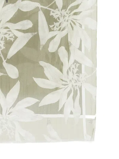 Marc O'polo Floral-print Scarf In Brown