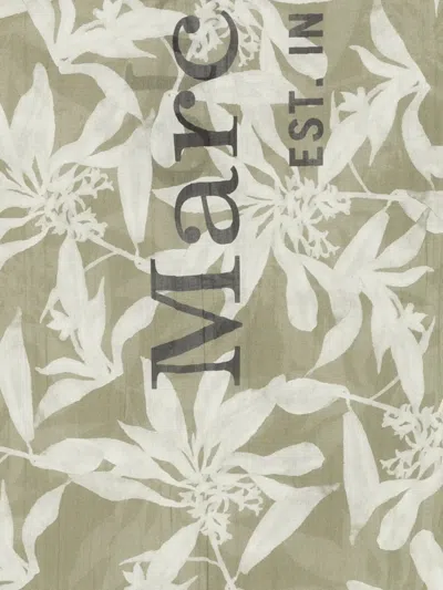 Marc O'polo Floral-print Scarf In Brown
