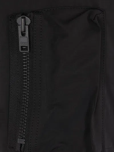 Yohji Yamamoto Black Twill Darts Bomber Jacket