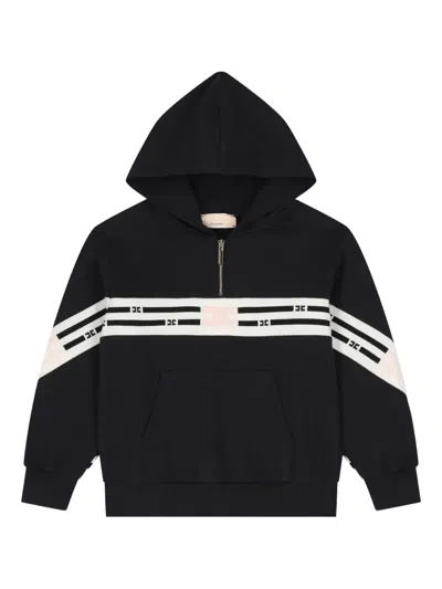 Elisabetta Franchi Zip-fastening Hoodie In Black