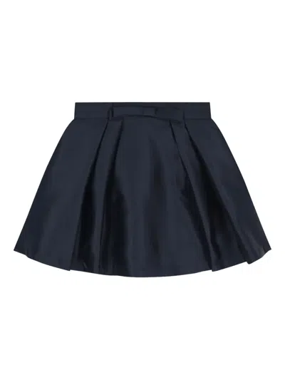 Mama Luma Bow Sequin Skirt Set In Blue