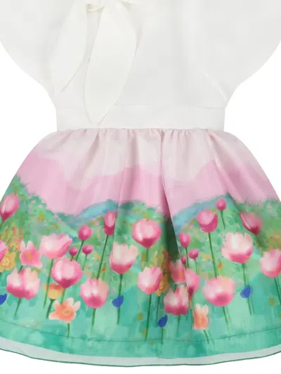 Mama Luma Tie Floral Dress In Green