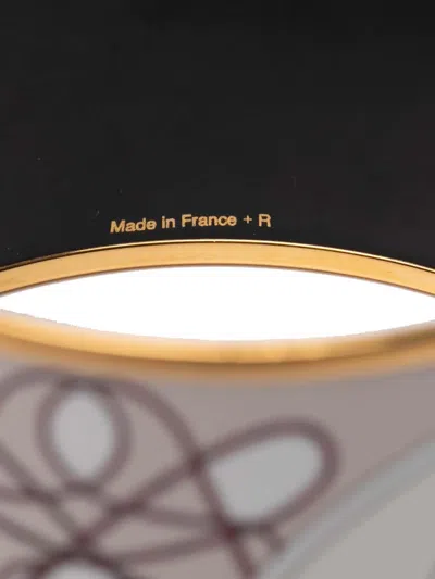 Pre-owned Hermes 2000-2015 Extra Wide Enamel Coup De Fouet Au Bloc Bracelet Costume Bracelet In Gold