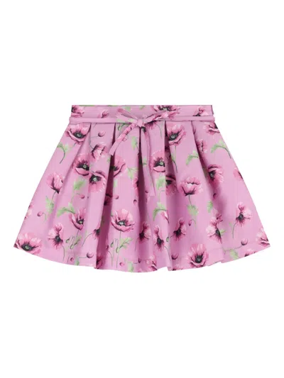 Mama Luma Floral Skirt Set In Pink