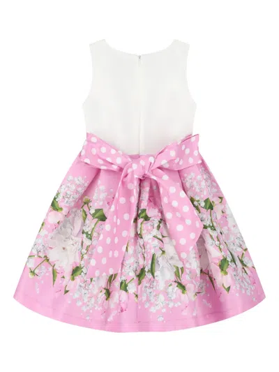 Mama Luma Floral Satin Dress In Pink