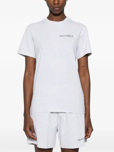 Sporty And Rich Short-sleeved T-shirt In White