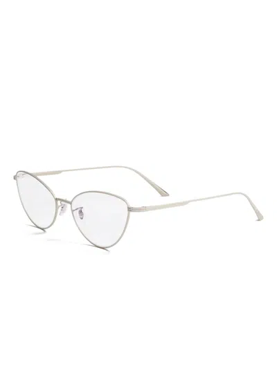 Khaite Cat-eye Glasses In Silver
