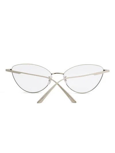 Khaite Cat-eye Glasses In Silver