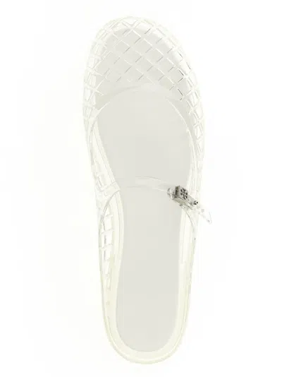 Tory Burch Mello Mary Jane Jelly Flat Shoes White In White