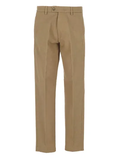 Re-hash Buttoned Straight-leg Trousers In Brown