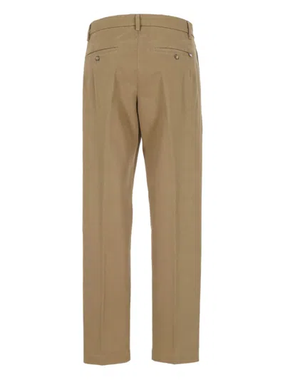 Re-hash Buttoned Straight-leg Trousers In Brown