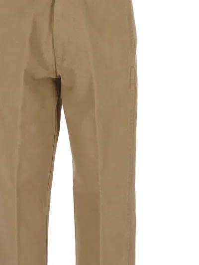 Re-hash Buttoned Straight-leg Trousers In Brown