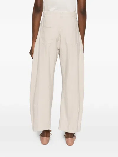 Mark Kenly Domino Tan Five-pockets Trousers In White