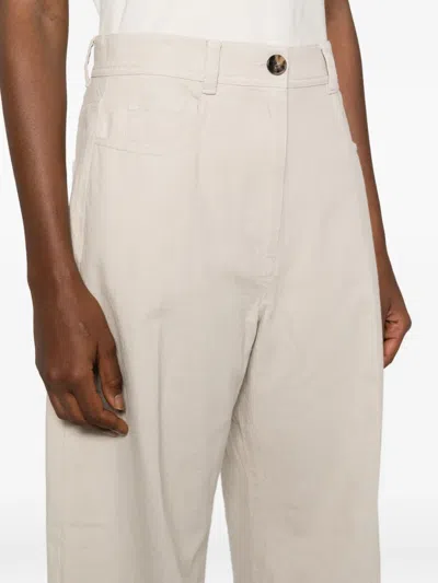 Mark Kenly Domino Tan Five-pockets Trousers In White