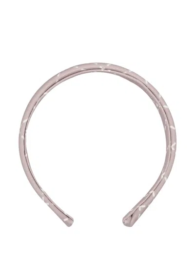 Elisabetta Franchi Stripe-pattern Headband In Pink