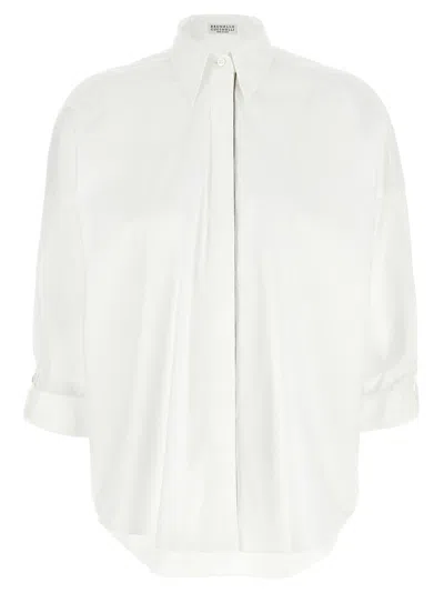 Brunello Cucinelli Monile Shirt Shirt And Blouse White In White