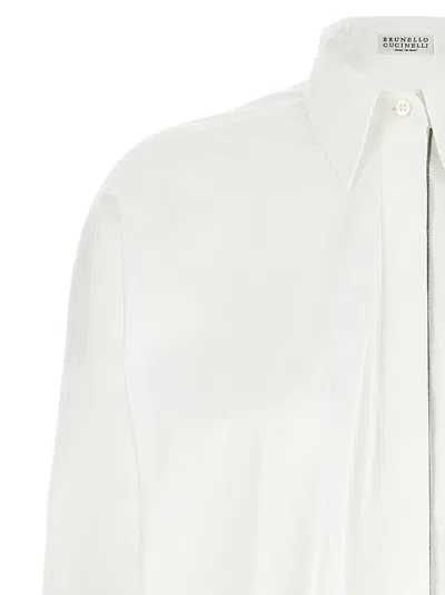 Brunello Cucinelli Monile Shirt Shirt And Blouse White In White