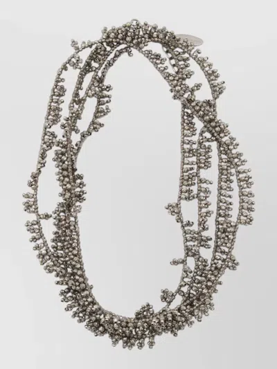 Brunello Cucinelli Beaded Multi Strand Bracelets Textured Finish