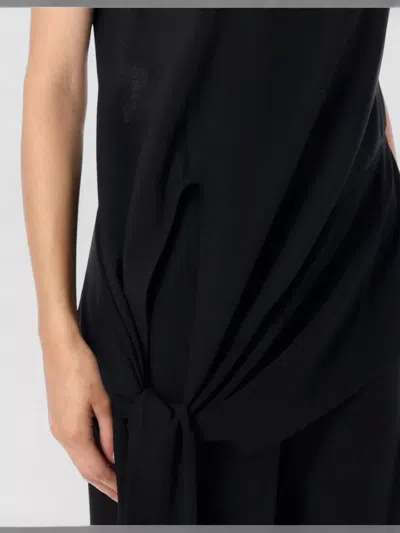 Alaïa Jumpsuit Tie Detail Open Back Sleeveless In Black