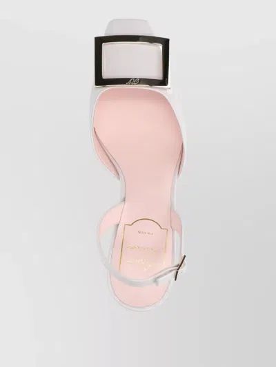 Roger Vivier High Heel Pumps Slingback Pointed Toe Kitten In Blue