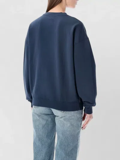 Anine Bing Trenton Fleece Crew Neck Sweatshirt In Multi