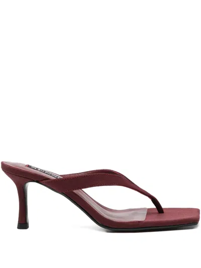 Senso 75mm Elvie Sandals In Burgundy