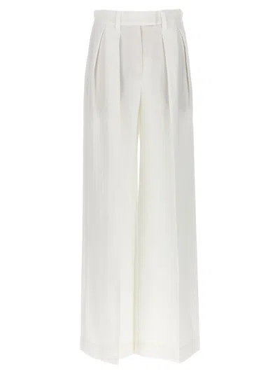 Brunello Cucinelli Palazzo Pants White In White