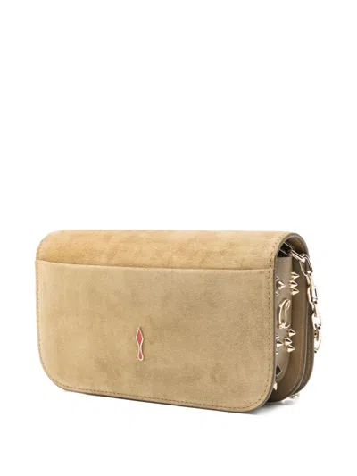 Christian Louboutin Paloma Suede Leather Clutch
