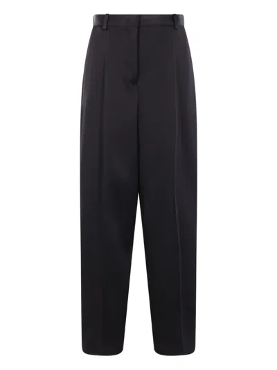 Jil Sander Belt-loops Trousers In Black