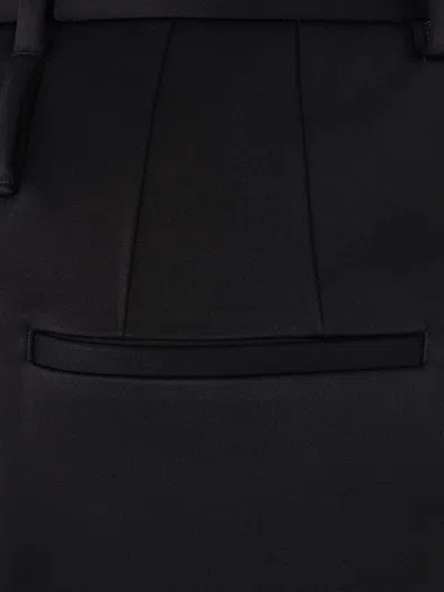 Jil Sander Belt-loops Trousers In Black