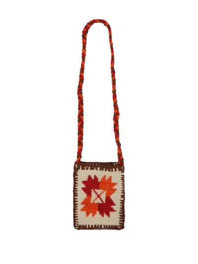 Chamula Embroidered Messenger Bag In Pink