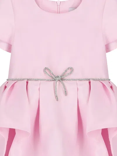 Mama Luma Embellished Satin Dress In Pink