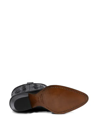 Buttero 60mm Annie Pointed-toe Cowboy Boots In Black