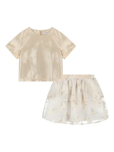 Mama Luma Roses Skirt Set In Neutral