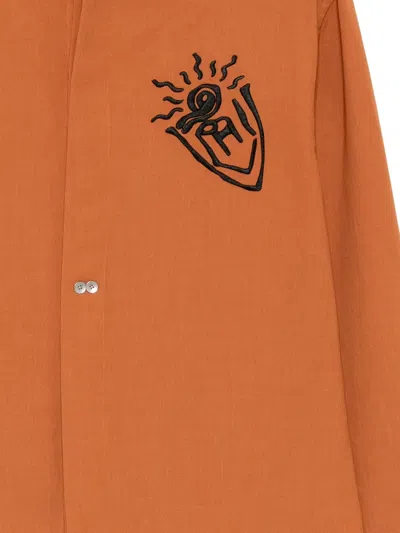 Ports V Graphic-printed Shirt In Orange
