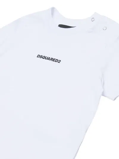 Dsquared2 Logo-print Cotton T-shirt In White