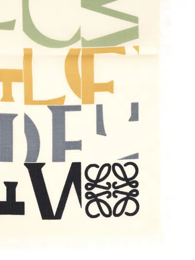 Loewe Scarf Scarves And Foulards Multicolor In Neutral