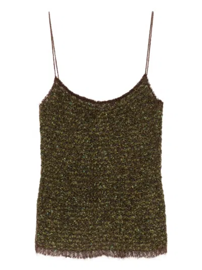 Pre-owned Chanel 1998 Camisole In Green