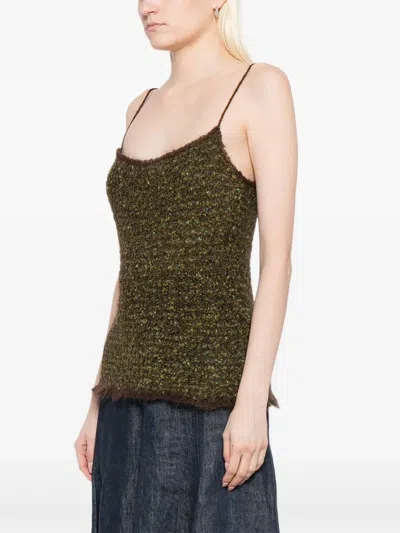 Pre-owned Chanel 1998 Camisole In Green