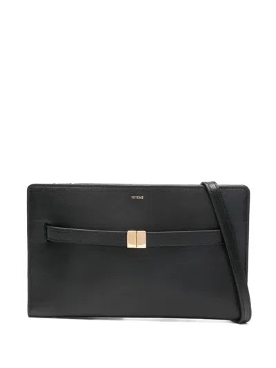 Totême Belted Cross Body Bag In Black