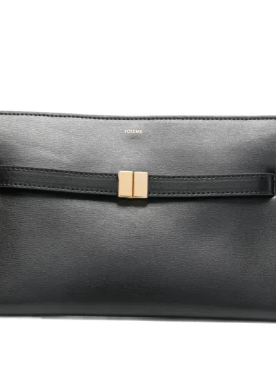 Totême Belted Cross Body Bag In Black