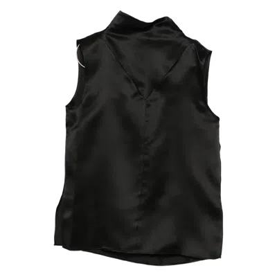 Mark Kenly Domino Tan High-neck Top