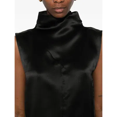 Mark Kenly Domino Tan High-neck Top