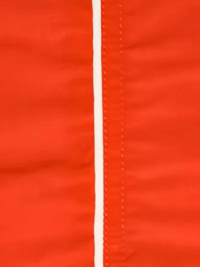 Orlebar Brown Bulldog Piping Swim Shorts In Orange