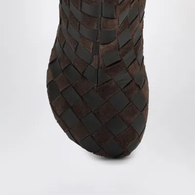 Bottega Veneta Atomic Ankle Boots In Fondant Colour In Brown