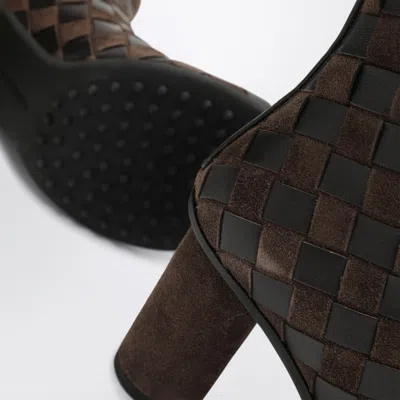 Bottega Veneta Atomic Ankle Boots In Fondant Colour In Brown