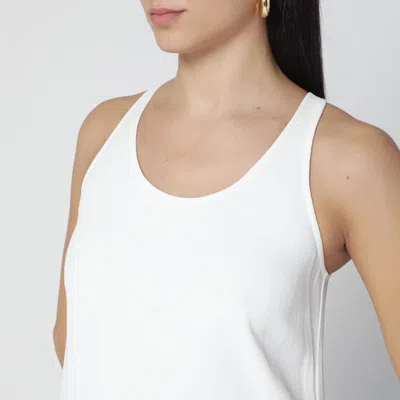 Totême White Sleeveless Midi Dress In White